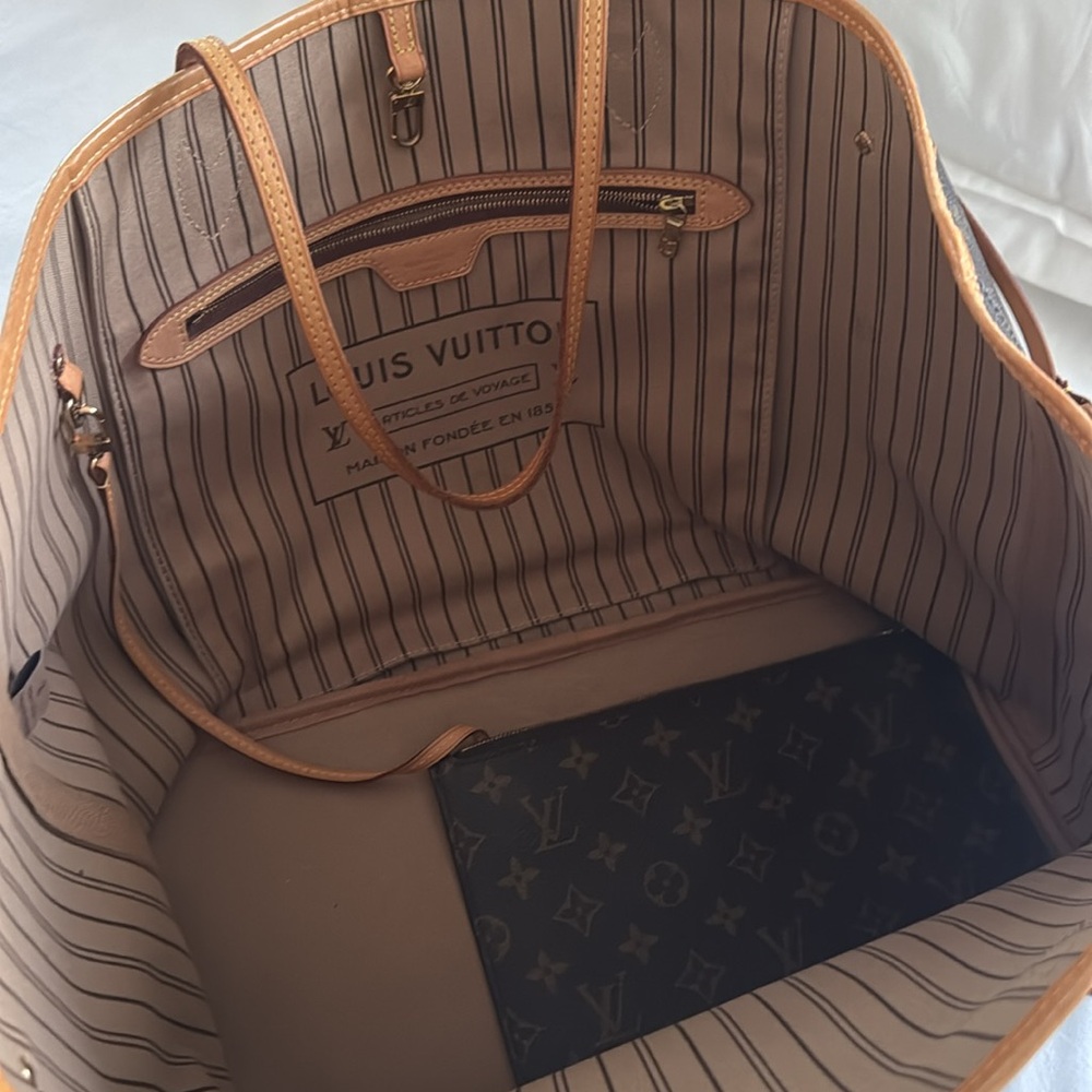 Louis Vuitton Brown Monogram Tote Bag - Picture 2 of 5